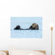 Sea Otter Floating Ocean Wall Decal
