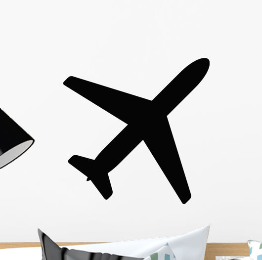 Airplane Aviation Flat Icon Wall Decal