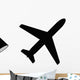 Airplane Aviation Flat Icon Wall Decal