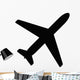 Airplane Aviation Flat Icon Wall Decal