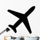Airplane Aviation Flat Icon Wall Decal