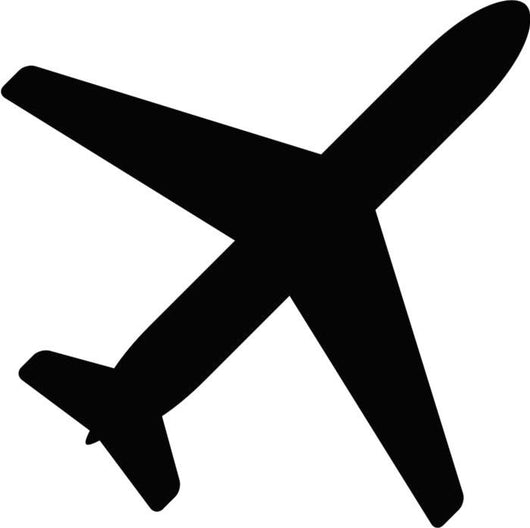 Airplane Aviation Flat Icon Wall Decal