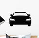 Luxury Car Front Flat Wall Decal