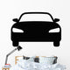 Luxury Car Front Flat Wall Decal