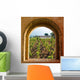 Arched Window Vineyard with Wall Decal