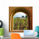 Arched Window Vineyard with Wall Decal