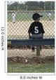 Baseball Player Bench Dugout Wall Decal