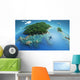 Aircraft Flies over Tropical Wall Decal