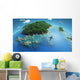 Aircraft Flies over Tropical Wall Decal