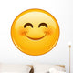 Smiling Emoticon with Smiling Wall Decal