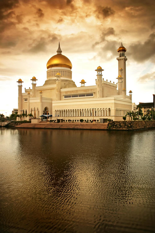 Islamic Mosque over Water Wall Decal