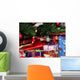 Wrapped Christmas Presents under Wall Decal