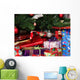 Wrapped Christmas Presents under Wall Decal