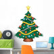 Christmas Tree with Decorations Wall Decal