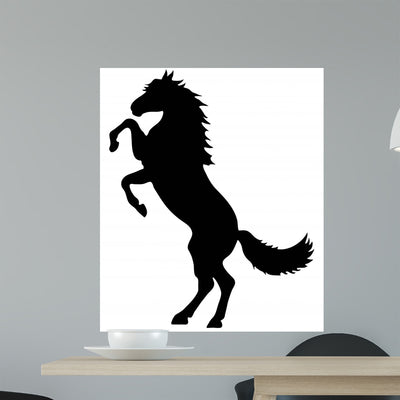 Horse Wall Decal shown on a wall