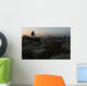 Photographer Stands Edge Cliff Wall Decal