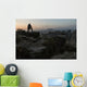 Photographer Stands Edge Cliff Wall Decal