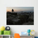 Photographer Stands Edge Cliff Wall Decal