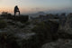 Photographer Stands Edge Cliff Wall Decal
