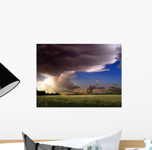 Wheat Thunder-storm Wall Decal