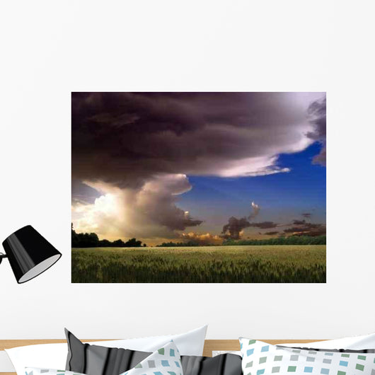 Wheat Thunder-storm Wall Decal