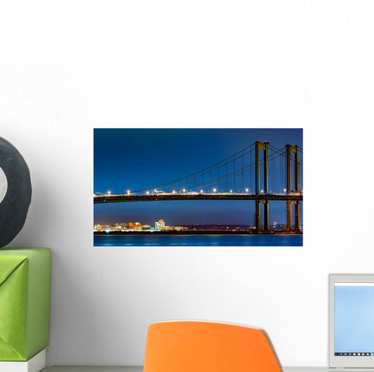 Wilmington Skyline Framed Delaware Wall Decal