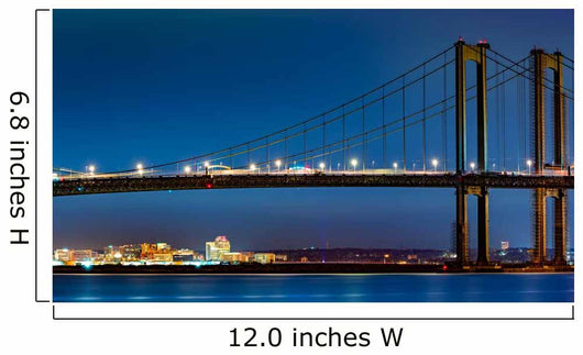 Wilmington Skyline Framed Delaware Wall Decal