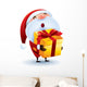 Santa Claus Giving Christmas Wall Decal