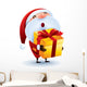 Santa Claus Giving Christmas Wall Decal
