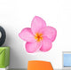 Single Pink Plumeria Flower Wall Decal