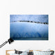 Chinastrap Penguins Lined up Wall Mural