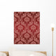 Damask Wallpaper Executed Vector Wall Decal