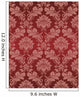 Damask Wallpaper Executed Vector Wall Decal