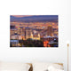 Downtown Salt Lake City Evening Wall Decal