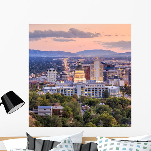 Salt Lake City Utah Square Wall Decal