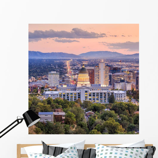 Salt Lake City Utah Square Wall Decal