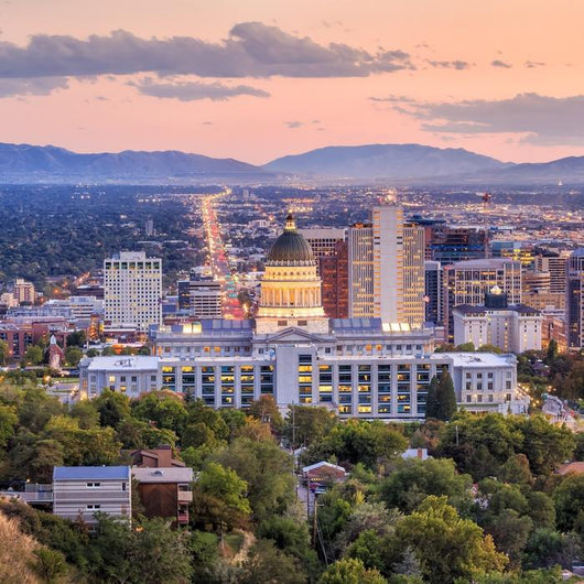 Salt Lake City Utah Square Wall Decal