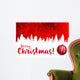 Merry Christmas Red with Wall Decal