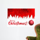 Merry Christmas Red with Wall Decal
