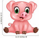 Cartoon Adorable Baby Pig Wall Decal