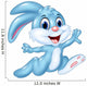 Cartoon Happy Bunny Running Wall Decal