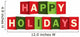 Happy Holidays Overlapping Vector Wall Decal