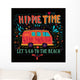 Vintage Hippie Time Print Wall Decal