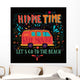 Vintage Hippie Time Print Wall Decal