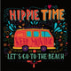 Vintage Hippie Time Print Wall Decal