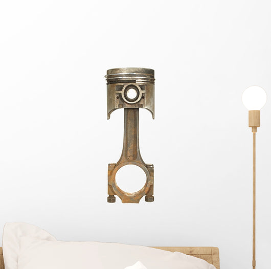 Old Rusty Car Piston Wall Decal