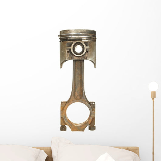 Old Rusty Car Piston Wall Decal