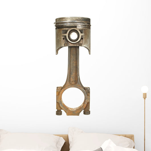 Old Rusty Car Piston Wall Decal