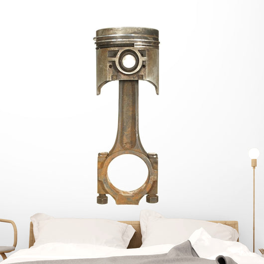 Old Rusty Car Piston Wall Decal
