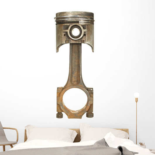Old Rusty Car Piston Wall Decal